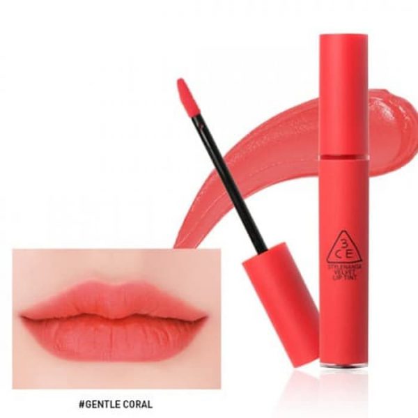 3CE Velvet Lip Tint สี Gentle Coral