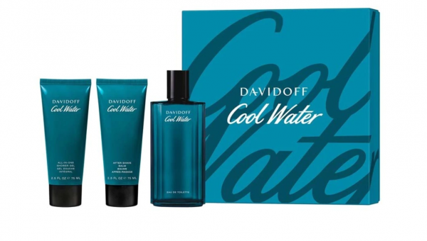 DAVIDOFF COOL WATER MEN EDT 125 ML SET + Aftershave + Shower Gel น้ำหอมดาวิดอฟ