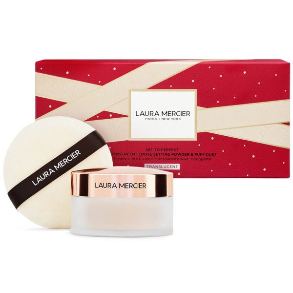 Laura Mercier Loose Setting Powder Translucent 29g + Puff Holiday Set