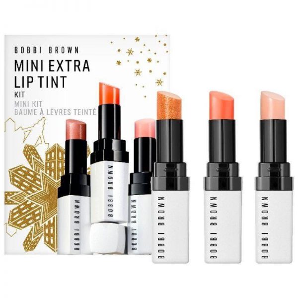 Bobbi Brown Mini Extra Lip Tint Kit 0.7g x 3 Pink Melon Nude Sparkle