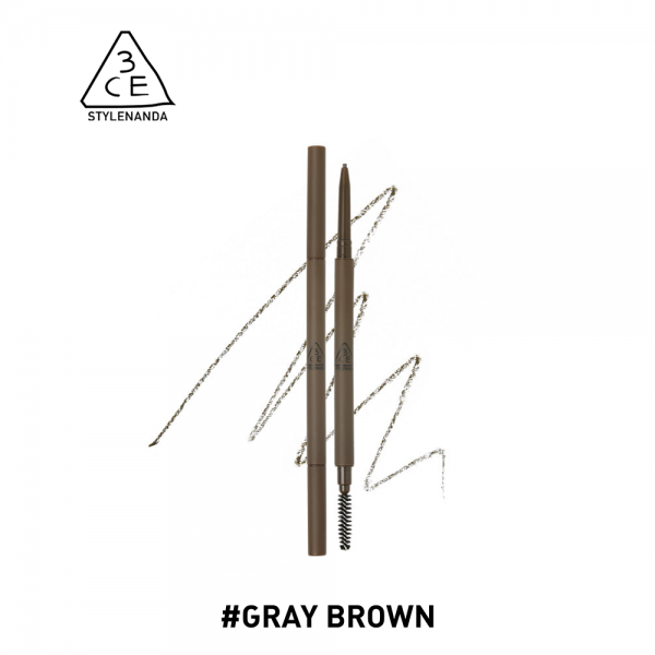 ดินสอเขียนคิ้ว 3CE Super Slim Eyebrow Pencil สีGrey Brown