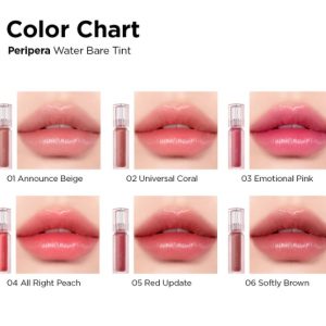 Peripera Lip Bare Water Tint สี06 Softly Brown ลิปเพริเพร่า