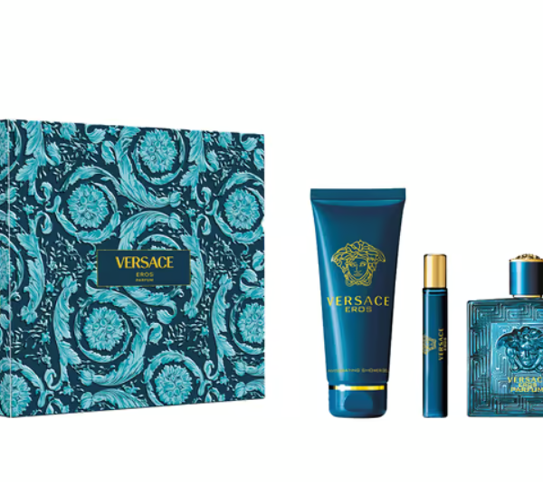 VERSACE EROS MEN Gift Set EDT 100ml + 10ml + Shower Gel 150ml น้ำหอมเวอซาเช่